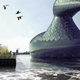 Illustration for article titled A Giant Floating Duck That Generates Solar Power—Because, Why Not?